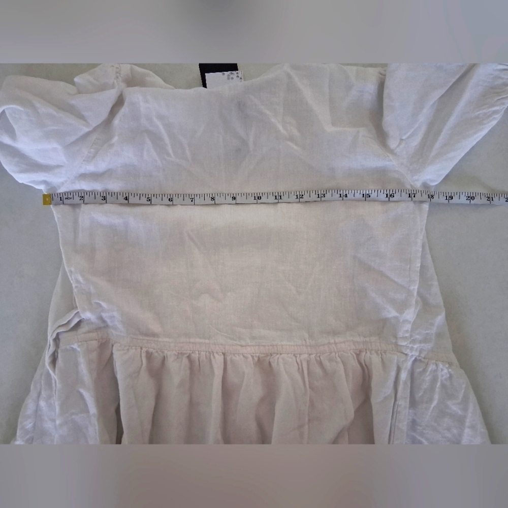 NWT Silver Jeans/ Elegant White Linen Blend Wrap/ Mini Dress/ US XS - Picture 12 of 12